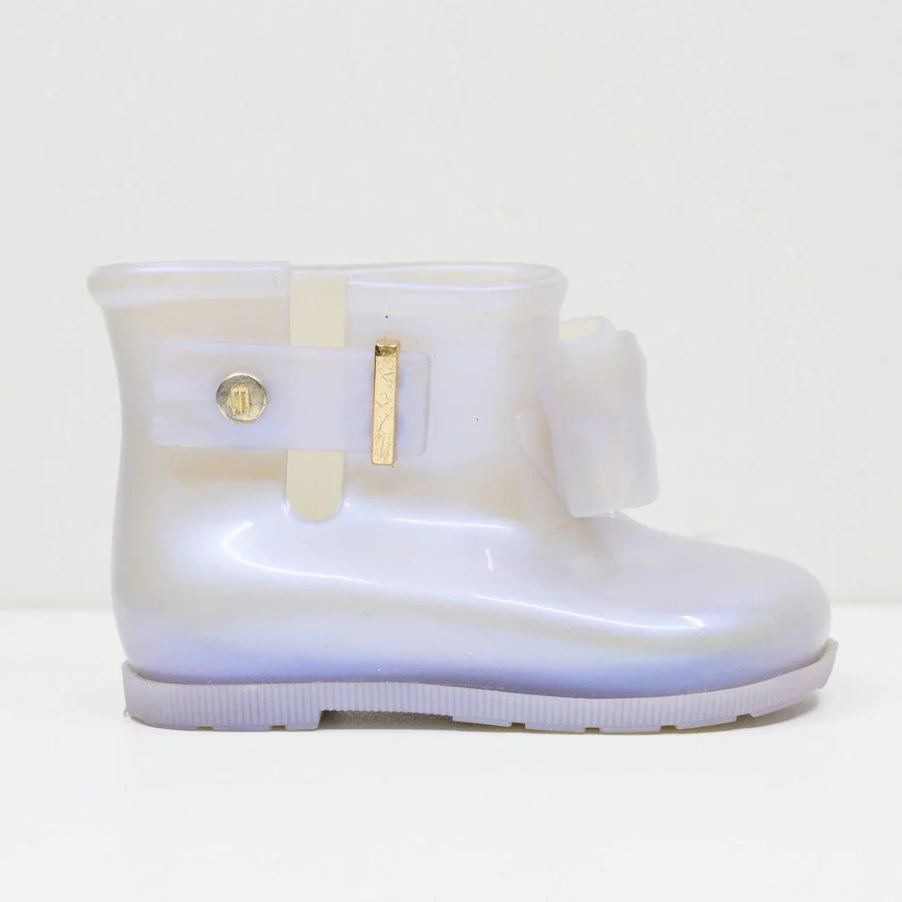 MINI MELISSA Sugar Rain Bow Jelly Boots Pearlescent Toddler Girls Sz 7